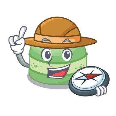 Explorer fıstık kek karakter izole