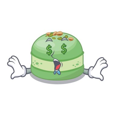 Maskot şeklinde Para göz antep fıstığı kek