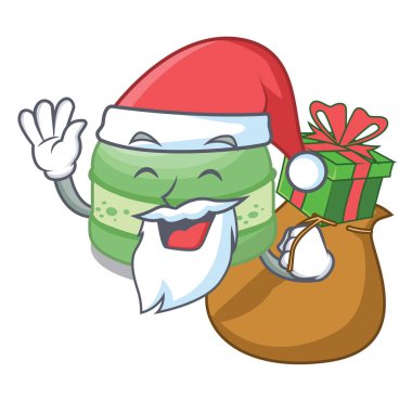 Maskot şeklinde hediye antep fıstığı kek ile Santa