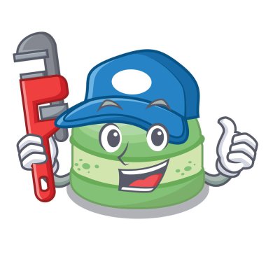 Maskot şeklinde tesisatçı antep fıstığı kek