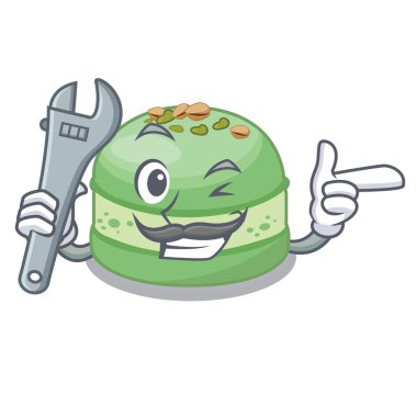 Maskot şeklinde mekanik antep fıstığı kek