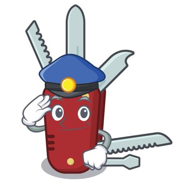 Maskotile izole polis penknife