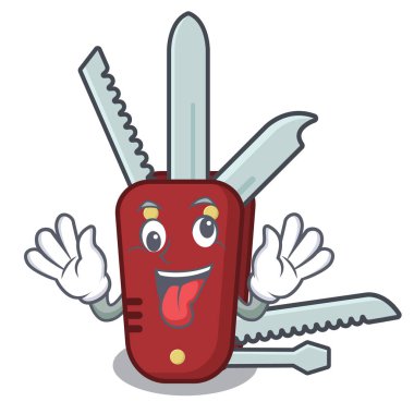 Bir karikatür çantası içinde Crazy penknife