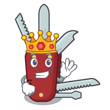 Bir karikatür çantası nda Kral penknife