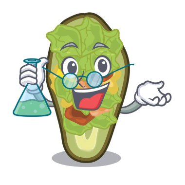 Profesör avokado karikatür kase servis dolması