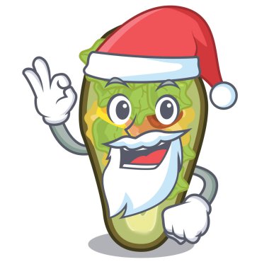 Santa maskot şeklinde avokado dolması