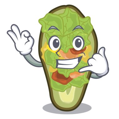 Bana maskot şeklinde doldurulmuş avokado deyin