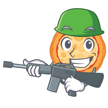 Ordu peynir pizza karikatür tahtası nda servis