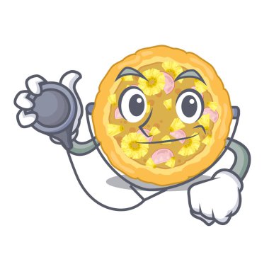 Doktor hawaii pizza karakteri izole