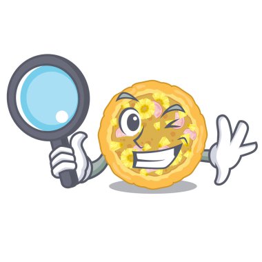 Maskot şeklinde Dedektif Hawaii pizza