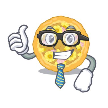İşadamı hawaii pizzası maskot şeklinde