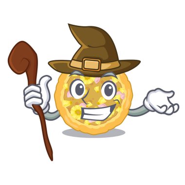 Cadı Hawai pizzası çizgi film tabakları servis edilir.