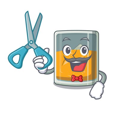 Berber viski bir karikatür cam