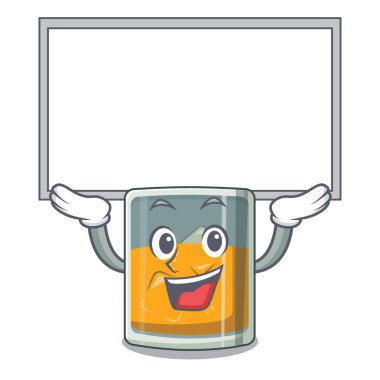 Up board viski bir karikatür cam