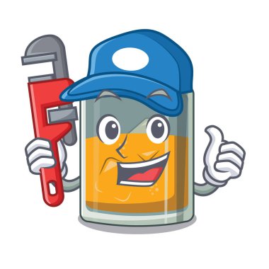 Bir maskot şeklinde tesisatçı viski