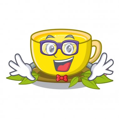 Çizgi film gözlüklerinde geek çay zerdeçal