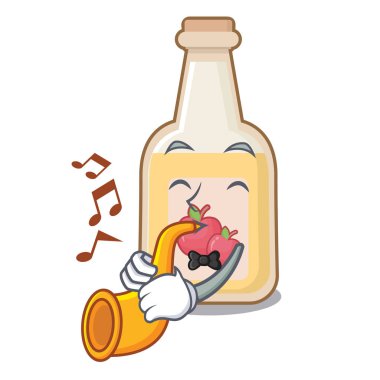 Karakter şeklinde trompet elma şarabıyla