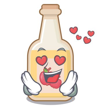 Karakter şeklinde aşk elma şarabı