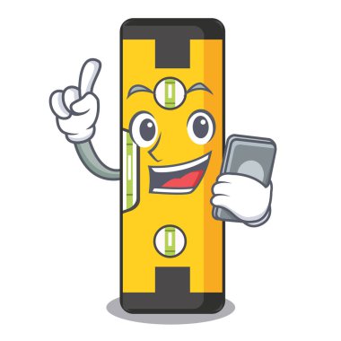 Karikatürde telefon ruhu seviyesi izole edilmiş.