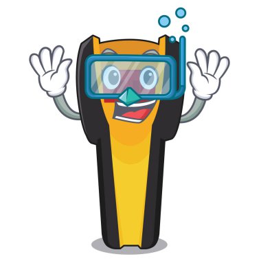 Karikatür şeklinde dalış damızlık bulucu