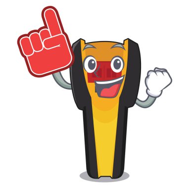 Ahşap karikatür masa üzerinde köpük parmak damızlık arkadaşlar