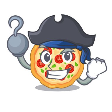 Bir karikatür fırında Korsan margherita pizza