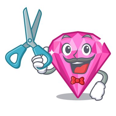 Karakter makyaj masası nın üstündeki berber pembe sırpırlantası