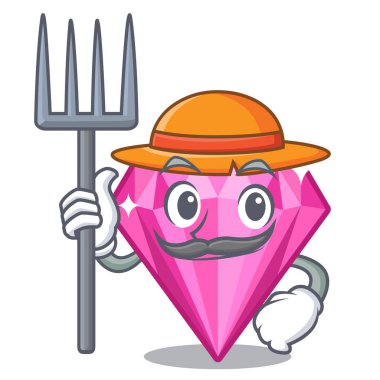 Karakter makyaj masası nın üstünde çiftçi pembe elmas