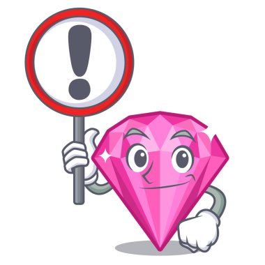 Karakter makyaj masasının üstündeki pembe elmasla