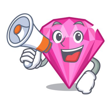 Karakter makyaj masasının üstünde pembe elmasla