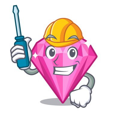 Bir karikatür kutusunda Otomotiv pembe elmas