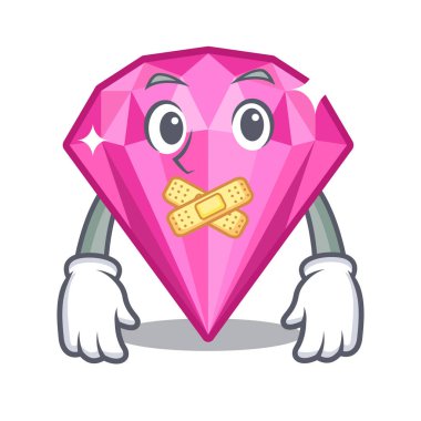 Bir karikatür kutusunda sessiz pembe elmas