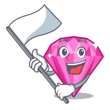 Çizgi film kutusunda pembe elmasla