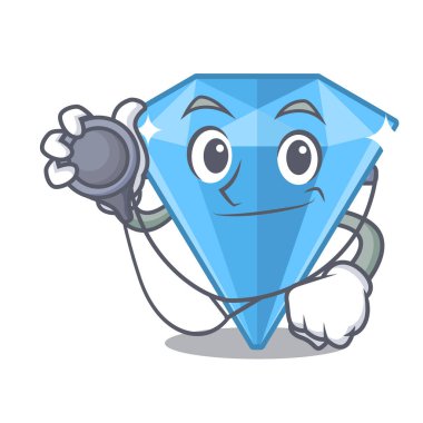 Doktor safir taşlar karakter izole