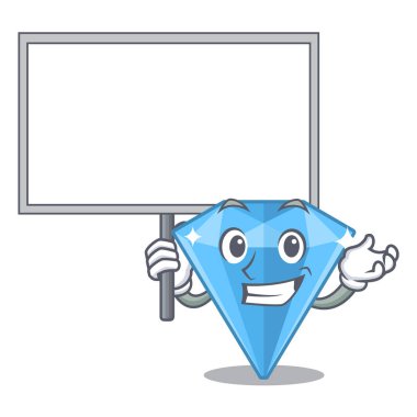 Karakter izole kurulu safir taşlar getir