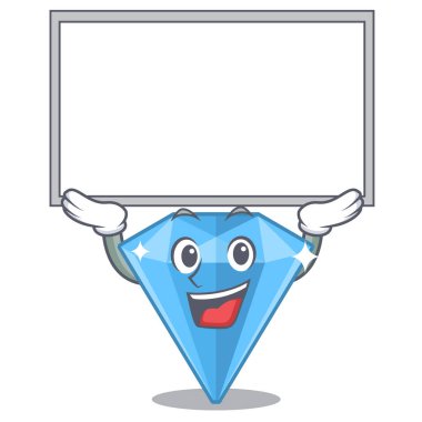 Up board safir taşlar karakter izole