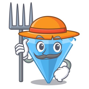 Çiftçi safir taşlar karakter izole