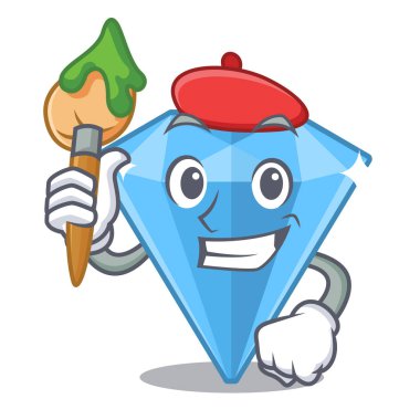 Sanatçı safir taşlar karakter izole