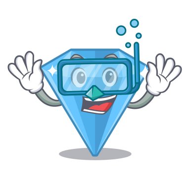 Karikatür şeklinde Dalış safir taşlar