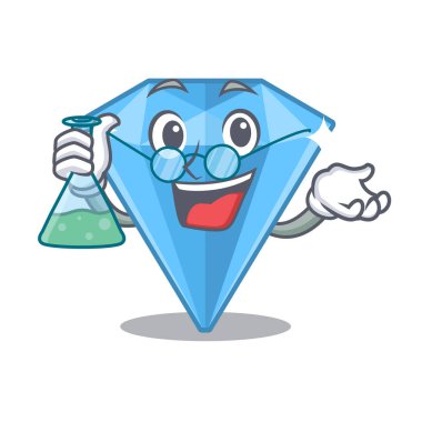 Karikatür şeklinde Profesör safir taşlar