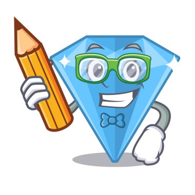 Karikatür şeklinde öğrenci safir taşlar