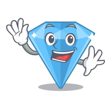 Karikatür şeklinde sallayarak safir taşlar