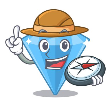 Bir maskot kutusunda Explorer safir mücevher