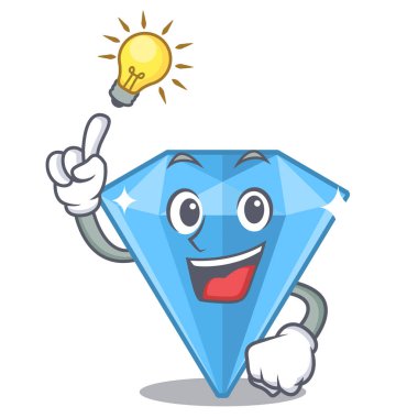 Bir çizgi film çantası nda bir fikir safir taşlar var