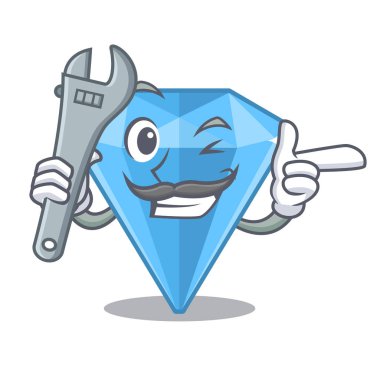 Bir karikatür çantası mekanik safir taşlar