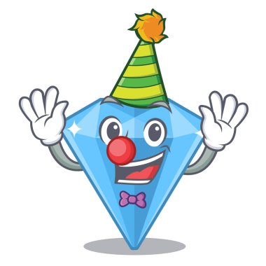 Bir karikatür çantası palyaço safir taşlar