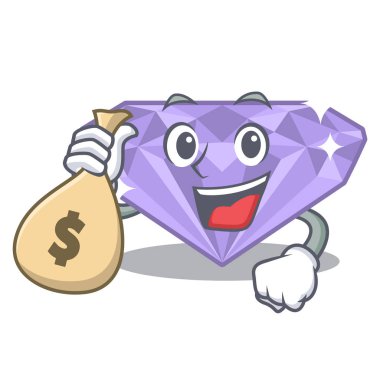 Maskot kutusunda menekşe rengi elmasla