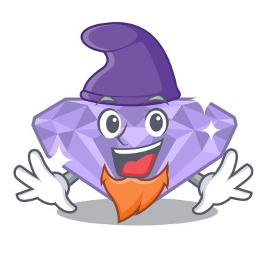 Maskot kutusunda Elf menekşe elmas