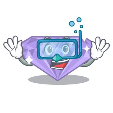 Karakter ile izole Dalış menekşe elmas