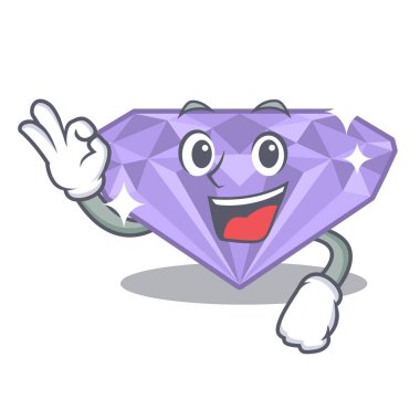 Tamam mor elmas karakter ile izole